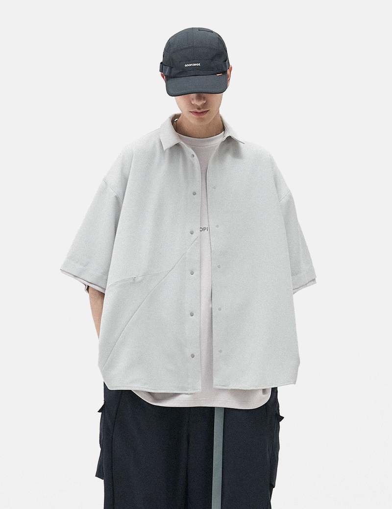 GOOPiMADE GNV-17 SOFTBOX Parabola Big Shirt - Tech-Grey | Garmentory