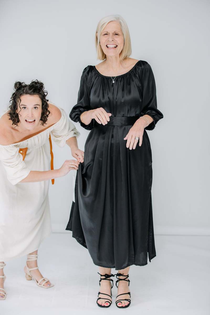 Miranda Bennett Cassatt Silk Charmeuse Dress