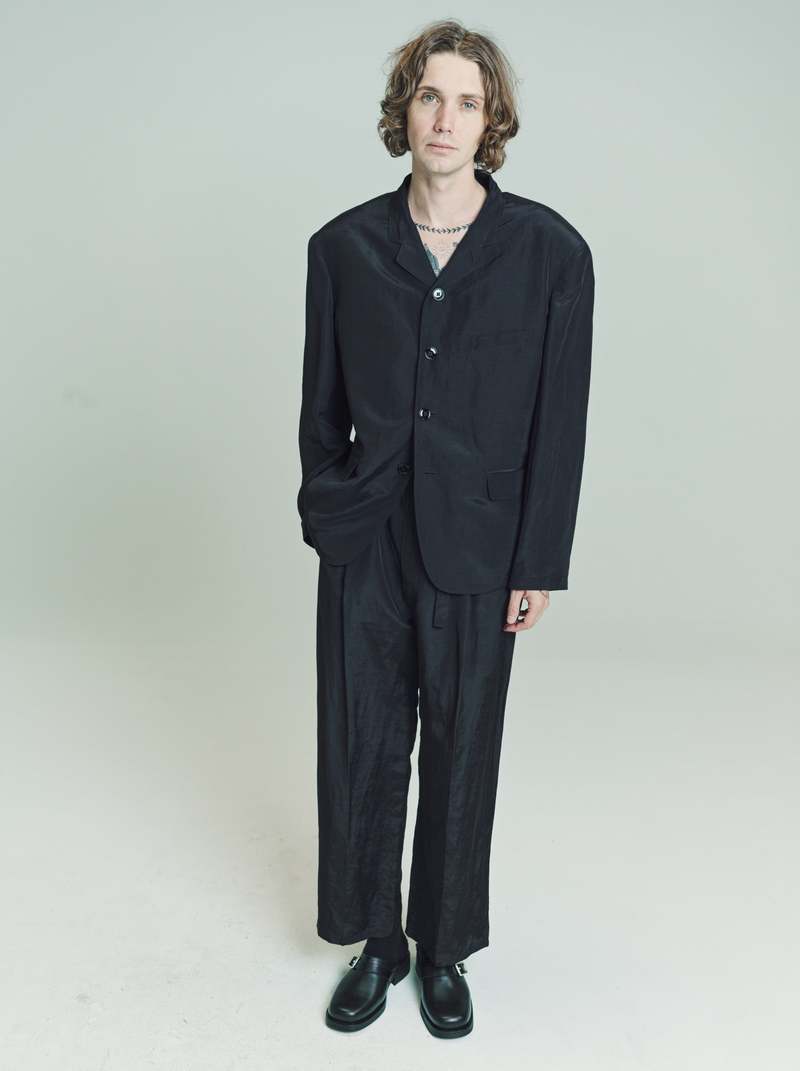 Lemaire Linen & Viscose Belted Easy Pants - Black | Garmentory