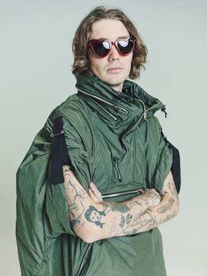 TAKAHIROMIYASHITA The Soloist. Nylon Accordion Hood Anorak Jacket