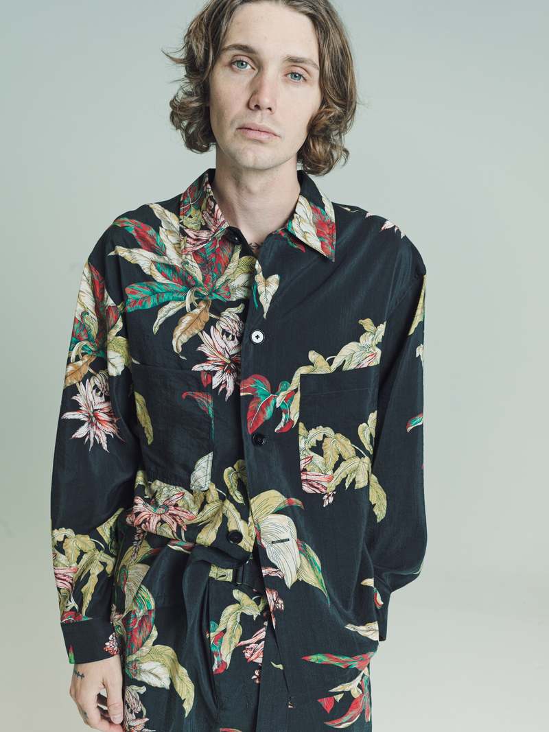 CBS　LEMAIRE PRINTED PYJAMA SHIR シルク Lemaire PYJAMA SHIRT | REVERSIBLE