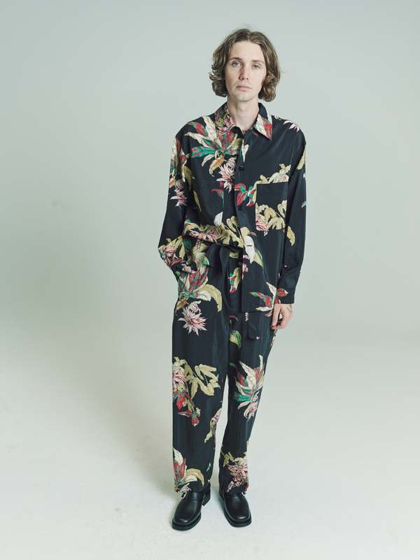 CBS　LEMAIRE PRINTED PYJAMA SHIR シルク Lemaire PYJAMA SHIRT | REVERSIBLE