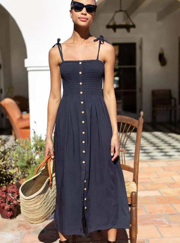 Emerson Fry India Collection Santiago Sundress - Polar Night | Garmentory