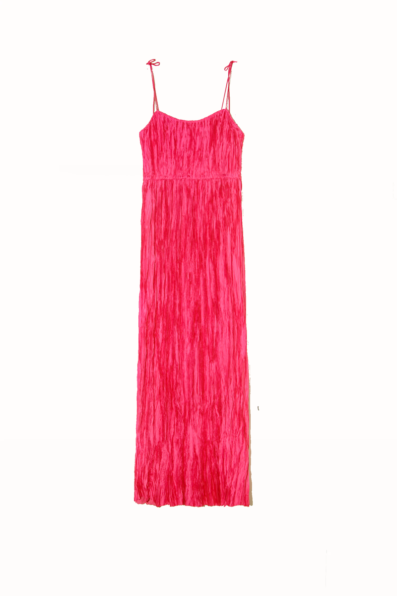 パーティードレス Orla Silk Dress in Pink Anika Midi Dress