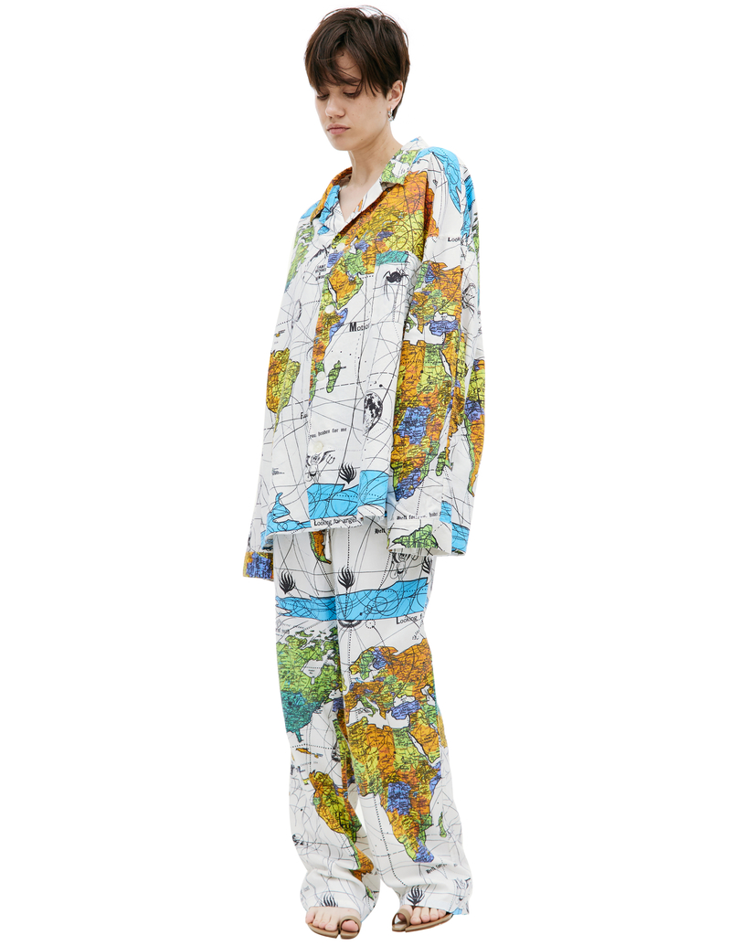 Saint Michael Saint Michael x Dr. Woo world map shirt | Garmentory