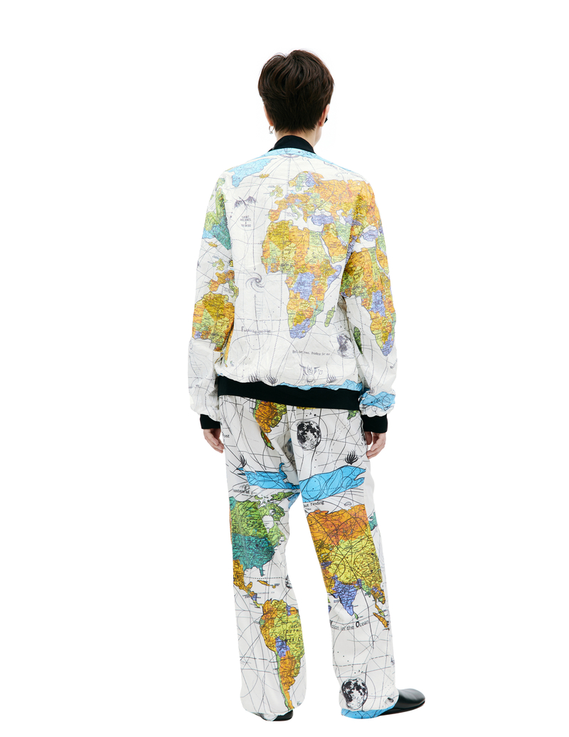 Saint Michael X Dr. Woo World Map Bomber Jacket | Garmentory