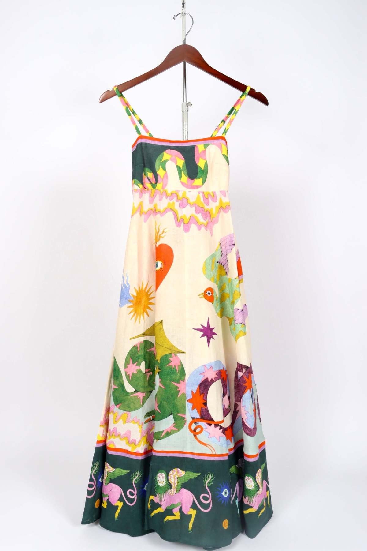 Alemais Seeker Sundress - Ivory Multi | Garmentory Alemais Seeker Sundress - Ivory Multi | Garmentory