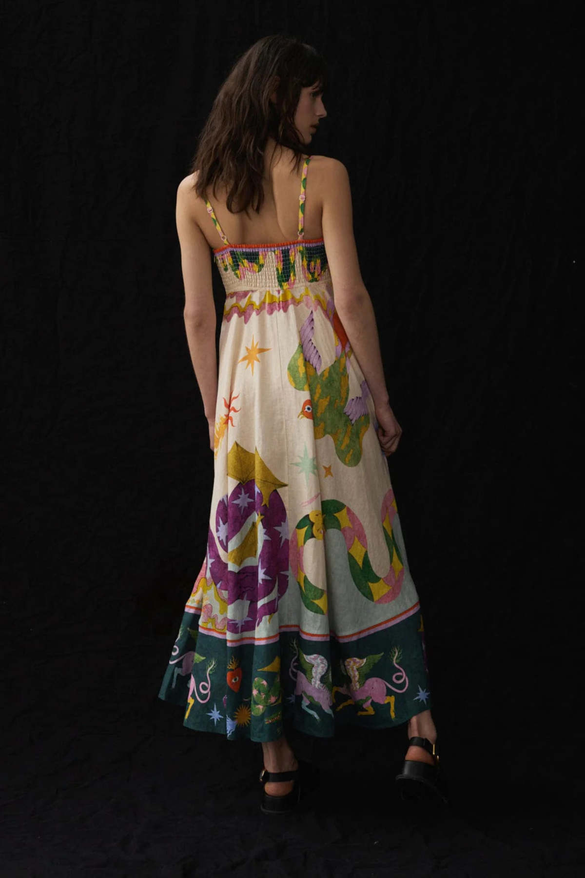 Alemais Seeker Sundress - Ivory Multi