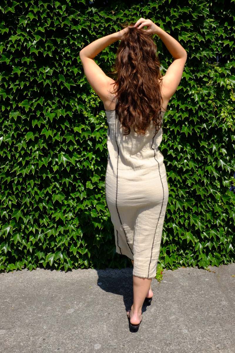 Baserange Shok Slip Dress - Acacia Brown | Garmentory 