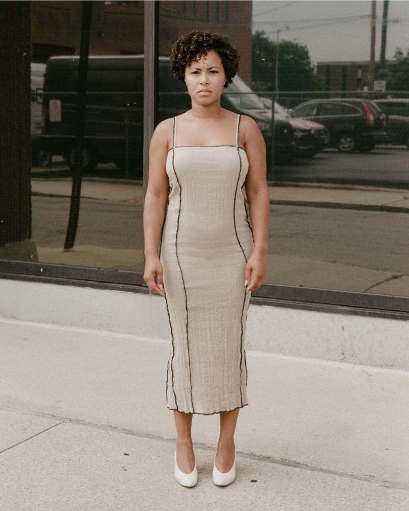 「gg0909」baserange shok dress Baserange ~ Grey Shok Slip Dress | MAIMOUN