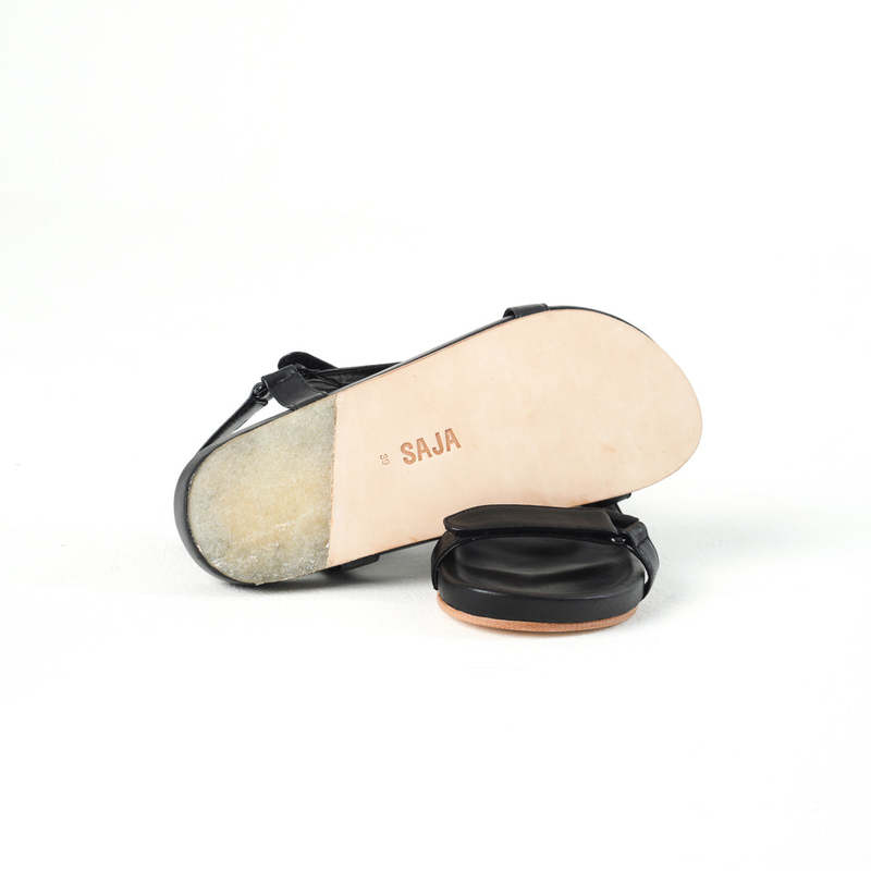 SAJA Triangle Sandals - Black