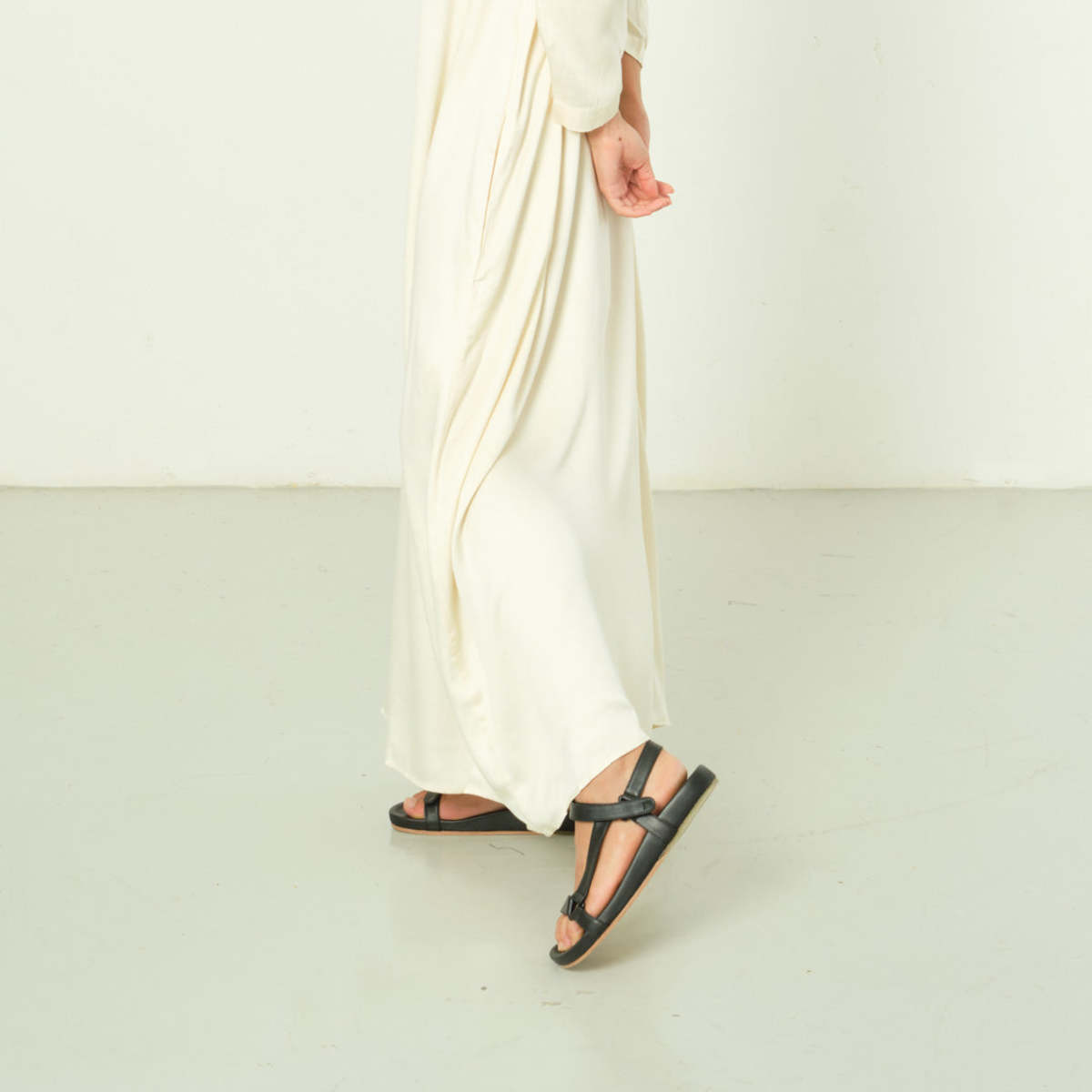 SAJA Triangle Sandals - Black - Image 1 of 5