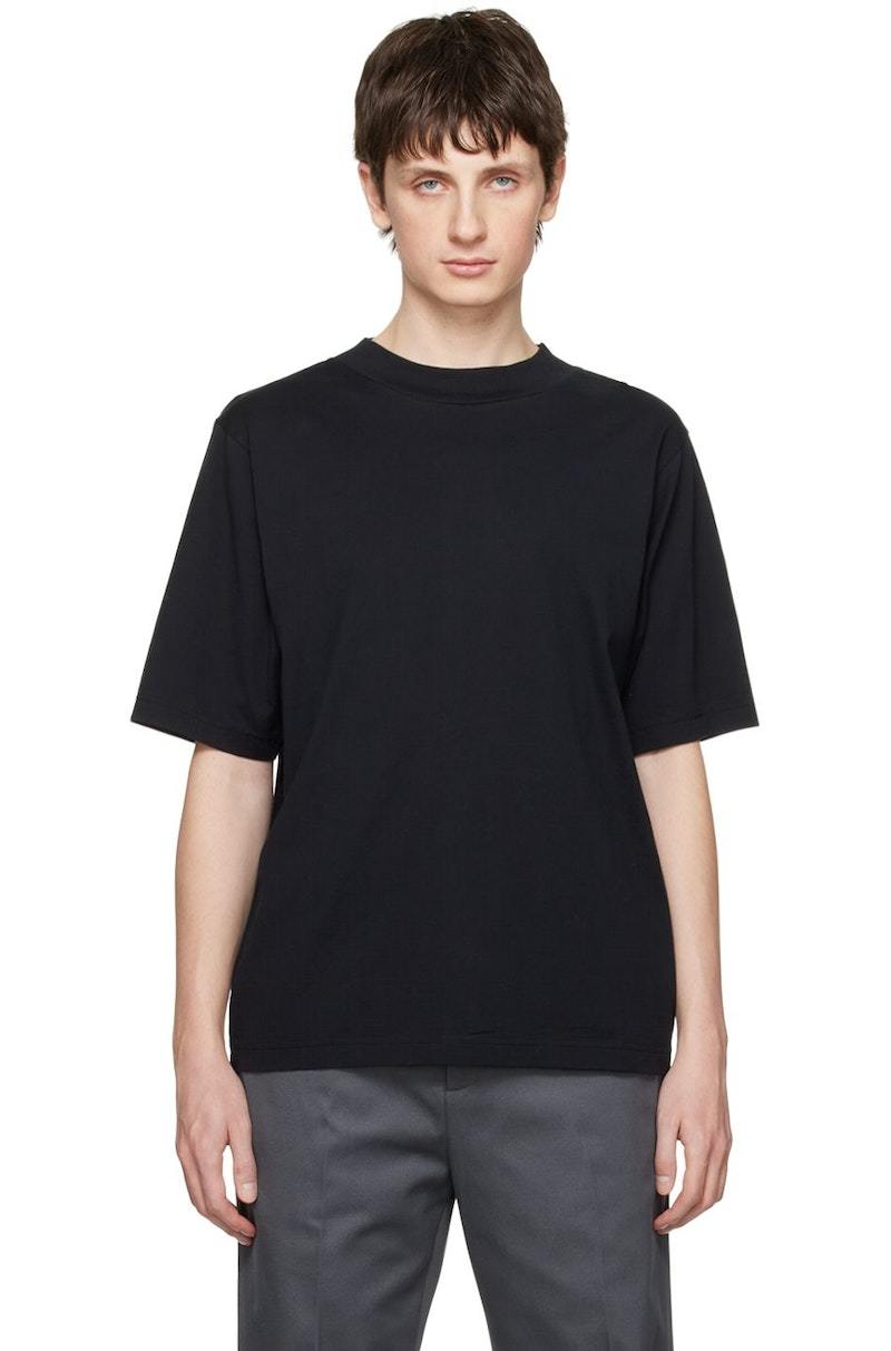 Acne Studios Mock Neck T-Shirt Black Garmentory