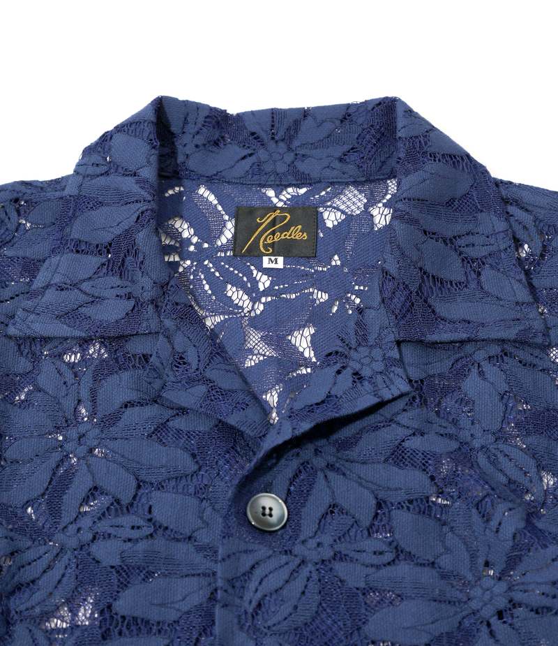 トップス Needles \"CABANA SHIRT\" Navy Needles Cabana Shirt - Paisley Jacquard - Navy | Parallel