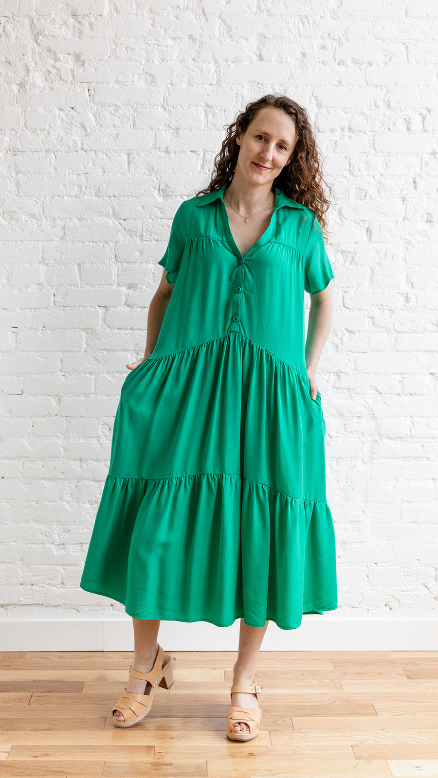 WITHBLACK Ginger Dress - Green | Garmentory