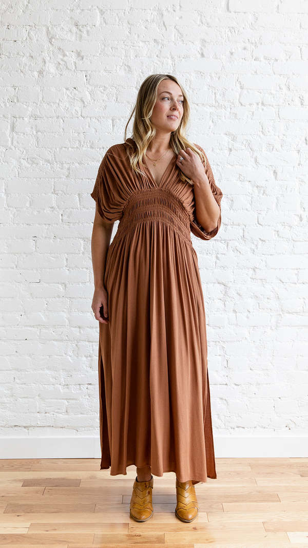 rust flowy maxi dress Sundance Rust Multi Printed Maxi Dress - XS Size - Women's Dresses