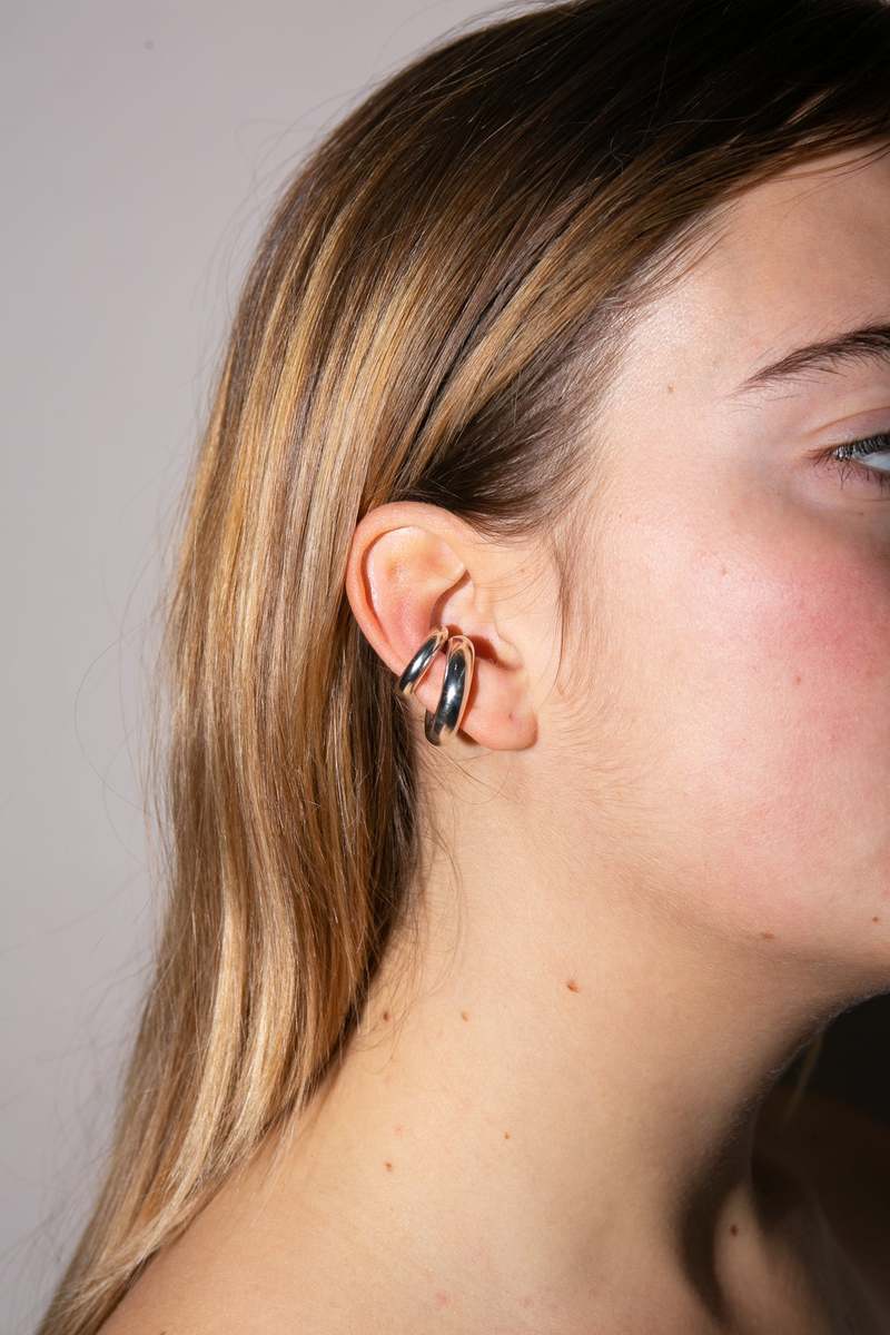 Saskia Diez Large Silver Bold Earcuff | Garmentory