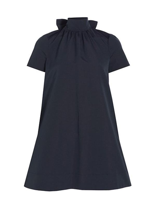 staud mini ilana dress black Black Ilana Floral Mini Dress