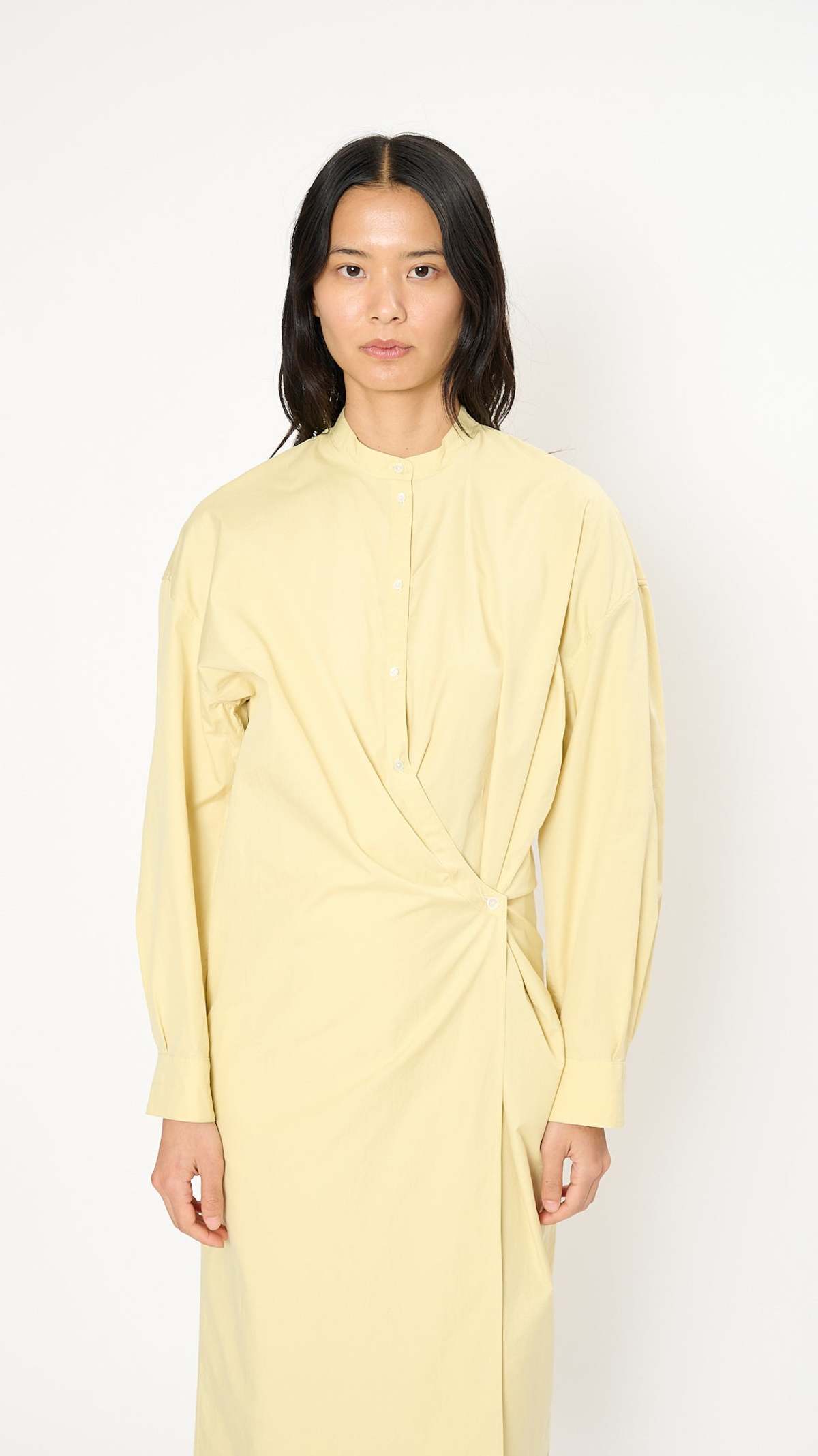 Officer-Collar-Twisted-Dress- 