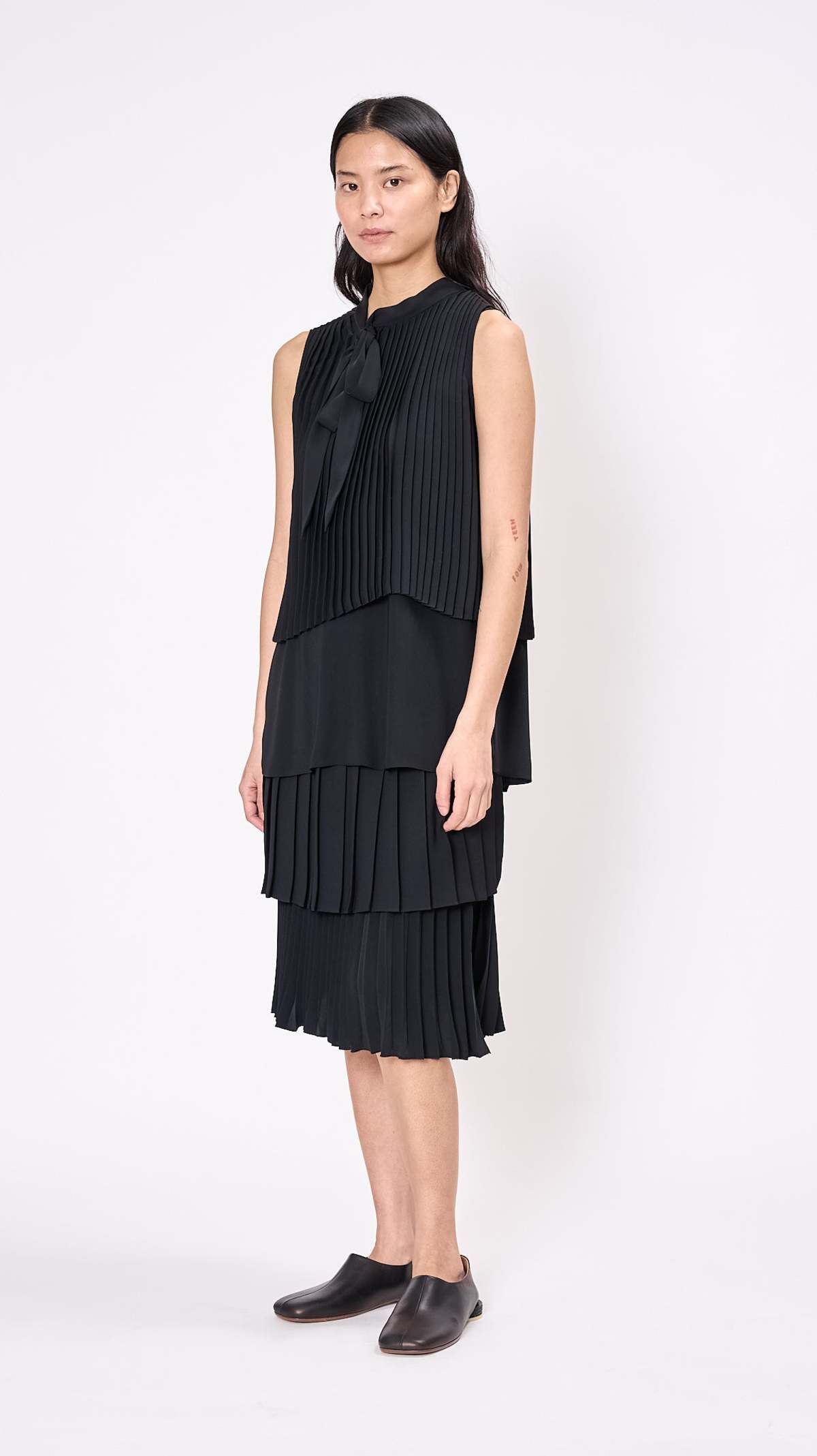 Maison Margiela Pleated Blouse - Black | Garmentory