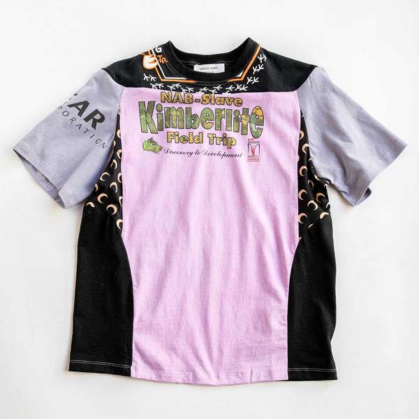MARINE SERRE Regenerated Graphic Tee - Lilac Breeze | Garmentory