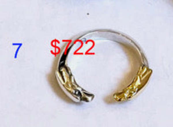 LARRY SMITH DOUBLE EAGLE HEAD RING LARRY SMITH DOUBLE EAGLE HEAD