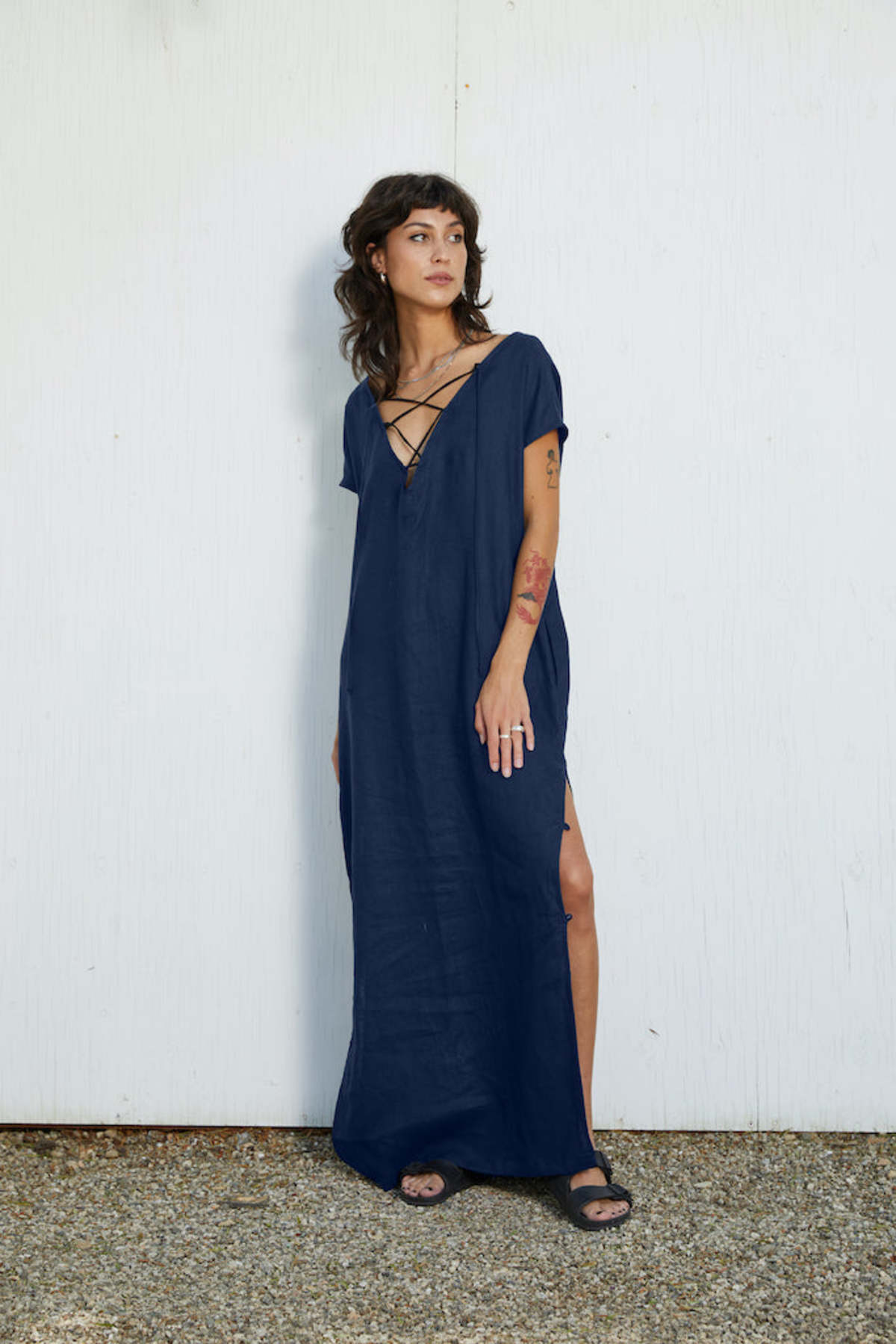 Marina Leight Nishi Maxi Linen Dress | Garmentory
