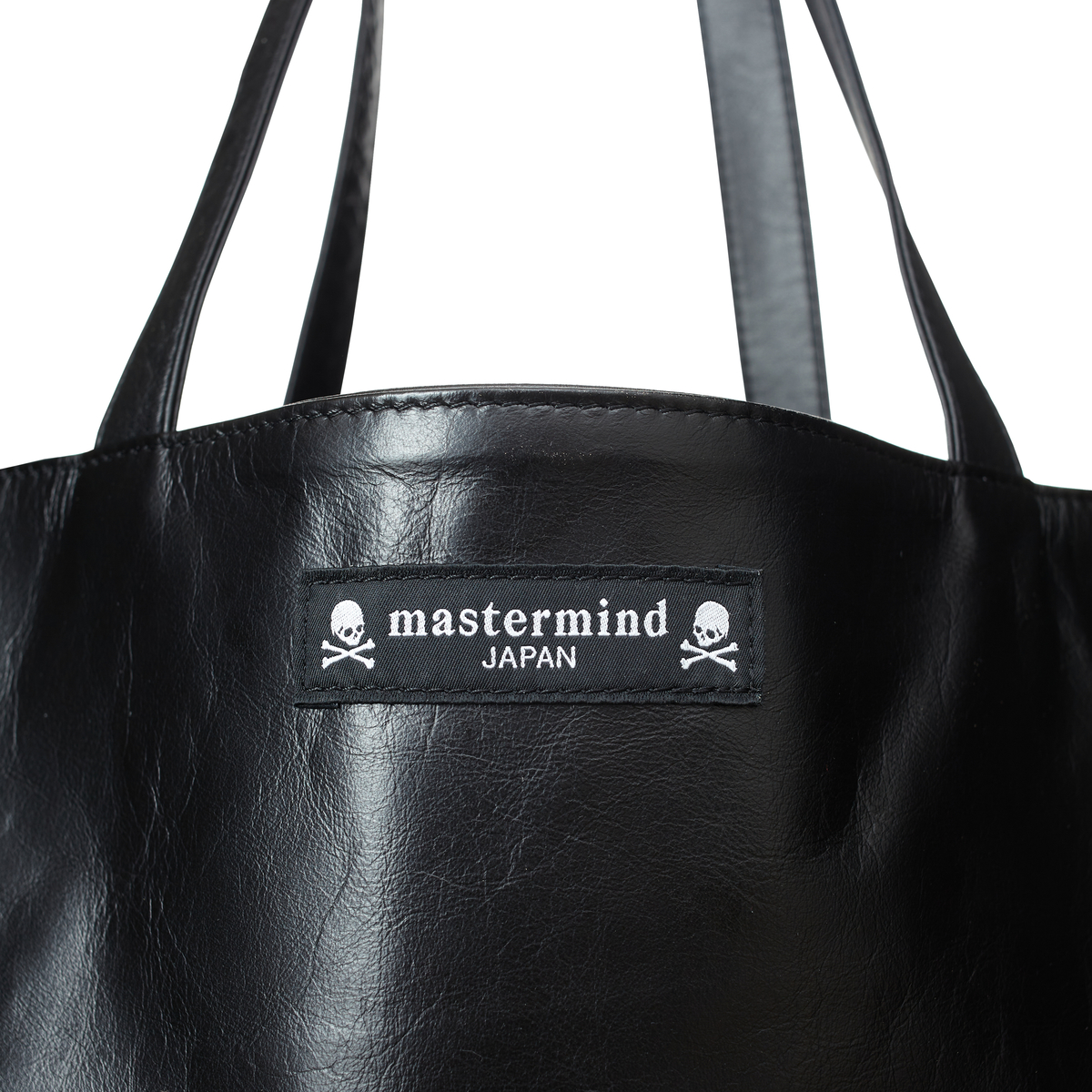 Mastermind WORLD leather tote bag - Black | Garmentory