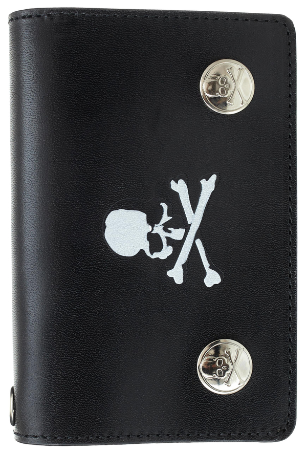 Mastermind World leather wallet with chain - Black | Garmentory