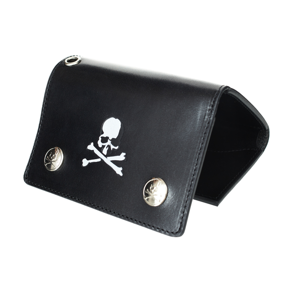 Mastermind World leather wallet with chain - Black | Garmentory