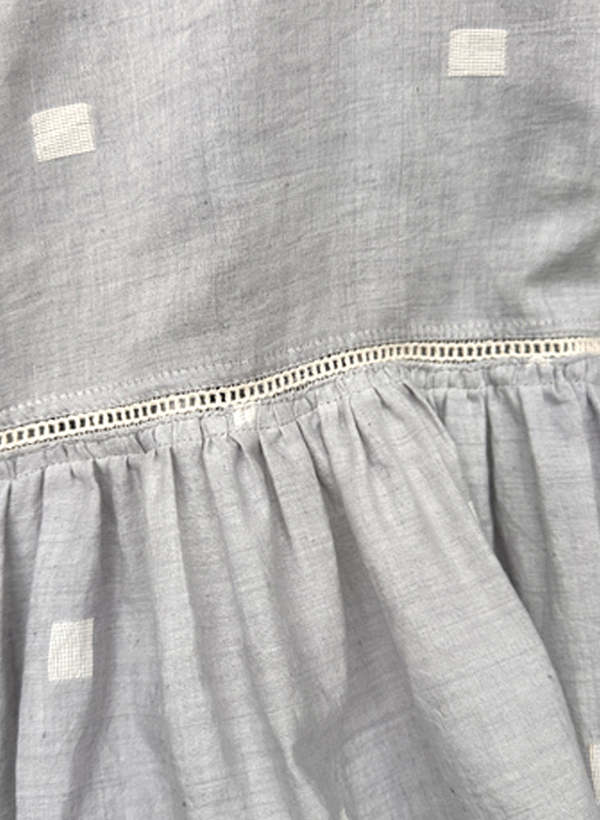 Seek Collective Zoe Top - Tranquil Square Weave