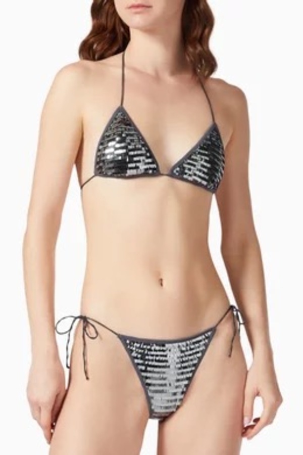 Silver sequin hot sale swimsuit