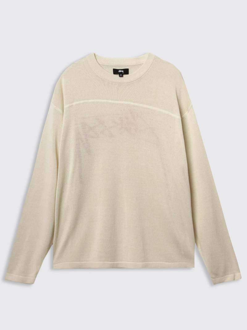 stussy football sweater サマーニット Stussy Football Sweater - Bone | Garmentory