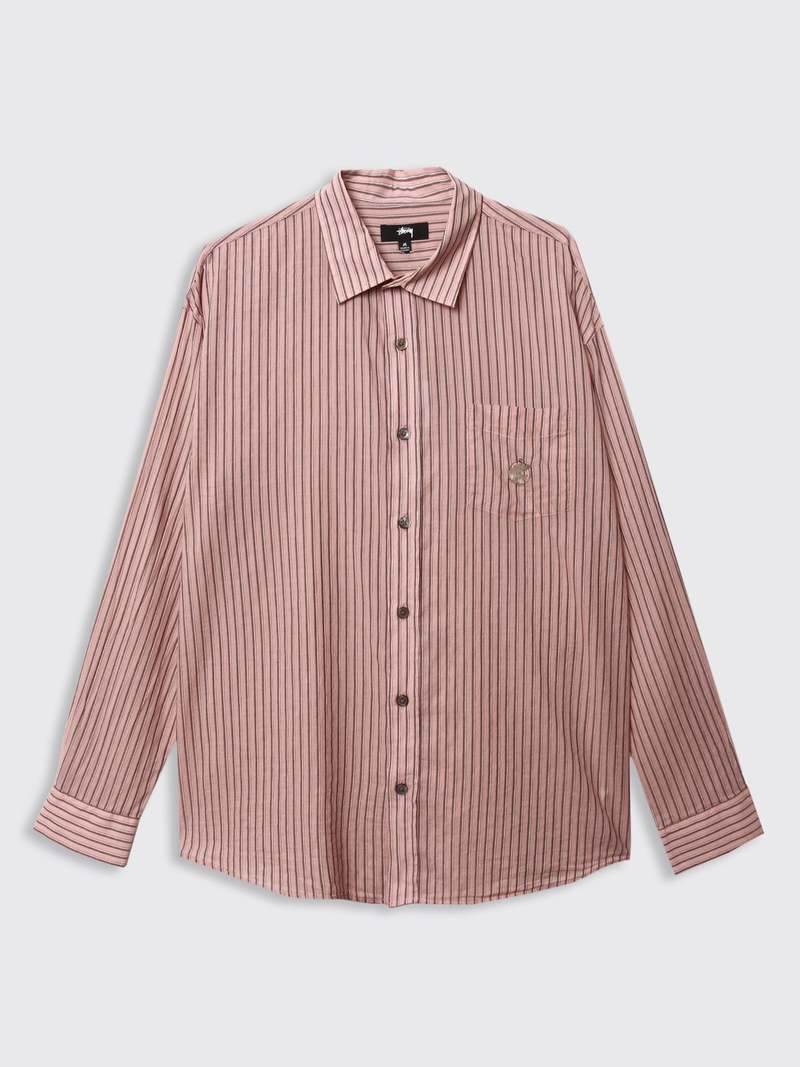 トップス STUSSY 2023ssLight Weight Classic Shirt Stussy Light Weight Classic Shirt - Brick | Garmentory