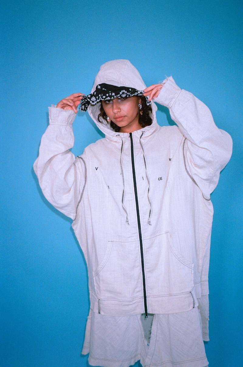 VeniceW FRINGE HOODIE sweater - CREAM | Garmentory 