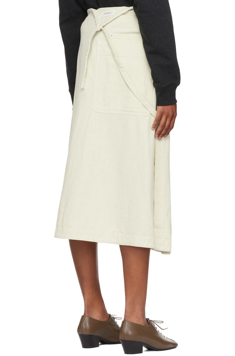 Lemaire Apron Midi Skirt - Off White | Garmentory