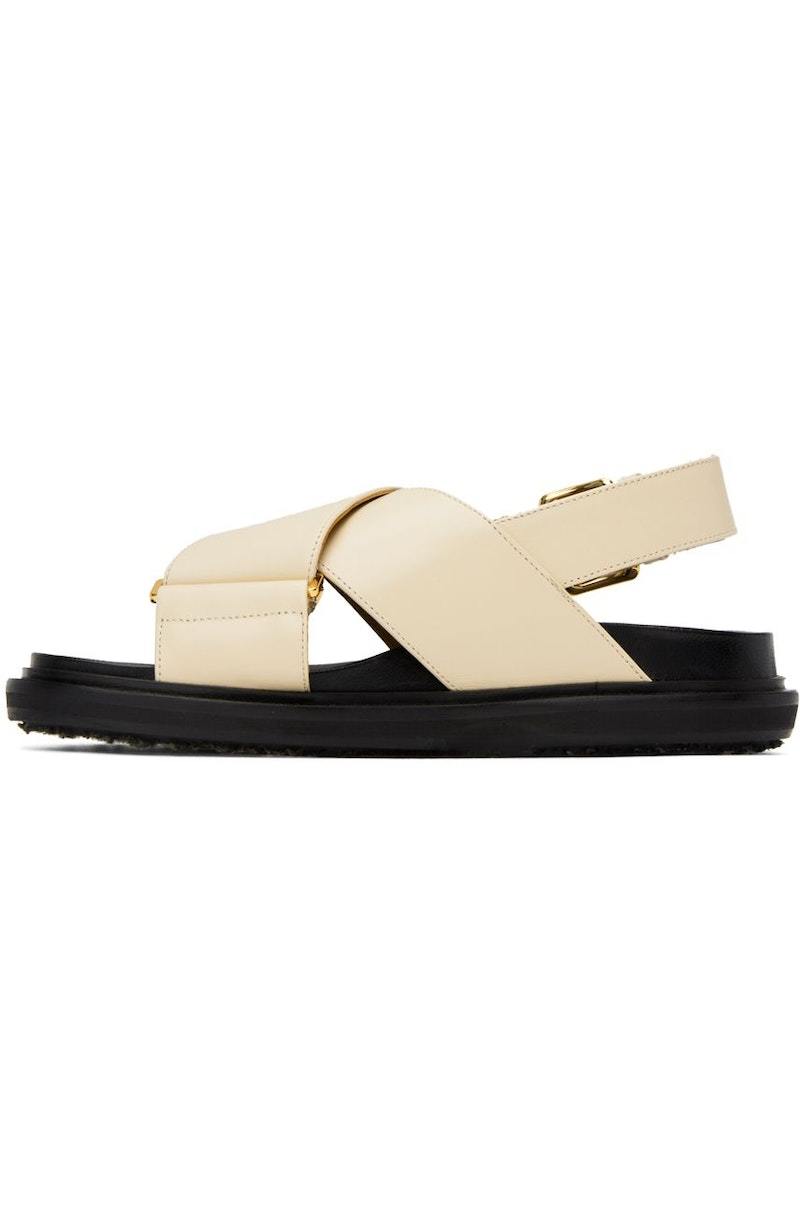 関税送料無料【MARNI】WHITE LEATHER FUSSBETT White leather Fussbett | Marni