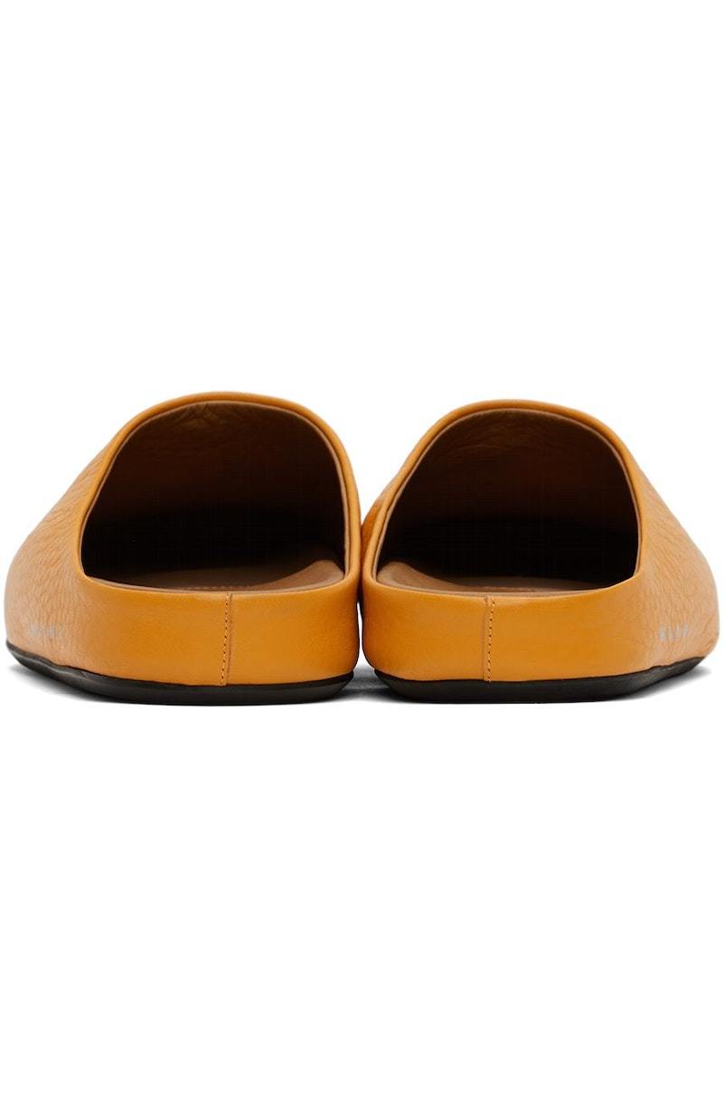 サンダル MARNI Men Sandals SBMR000600 P412200R35 Orange Orange long hair calfskin Fussbett sabot | Marni