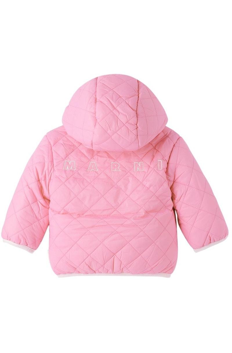Kids Marni Hooded Jacket - Baby Pink | Garmentory