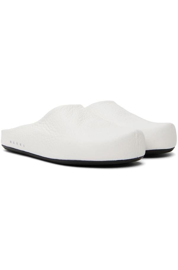 Marni Fussbett Sabot Loafers - White | Garmentory display picture 3