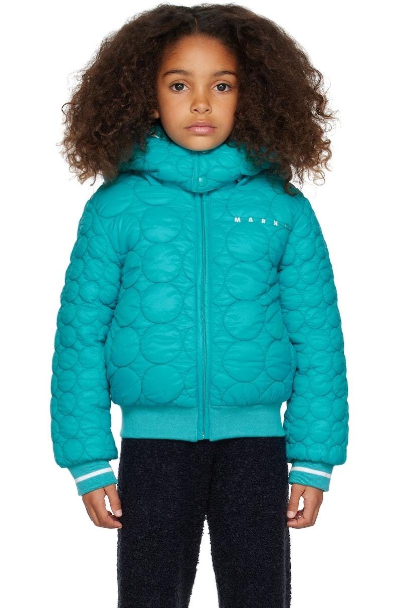 ジャケット JACKET WITH MARNI EMBROIDERY Kids Marni Embroidered Jacket - Blue | Garmentory