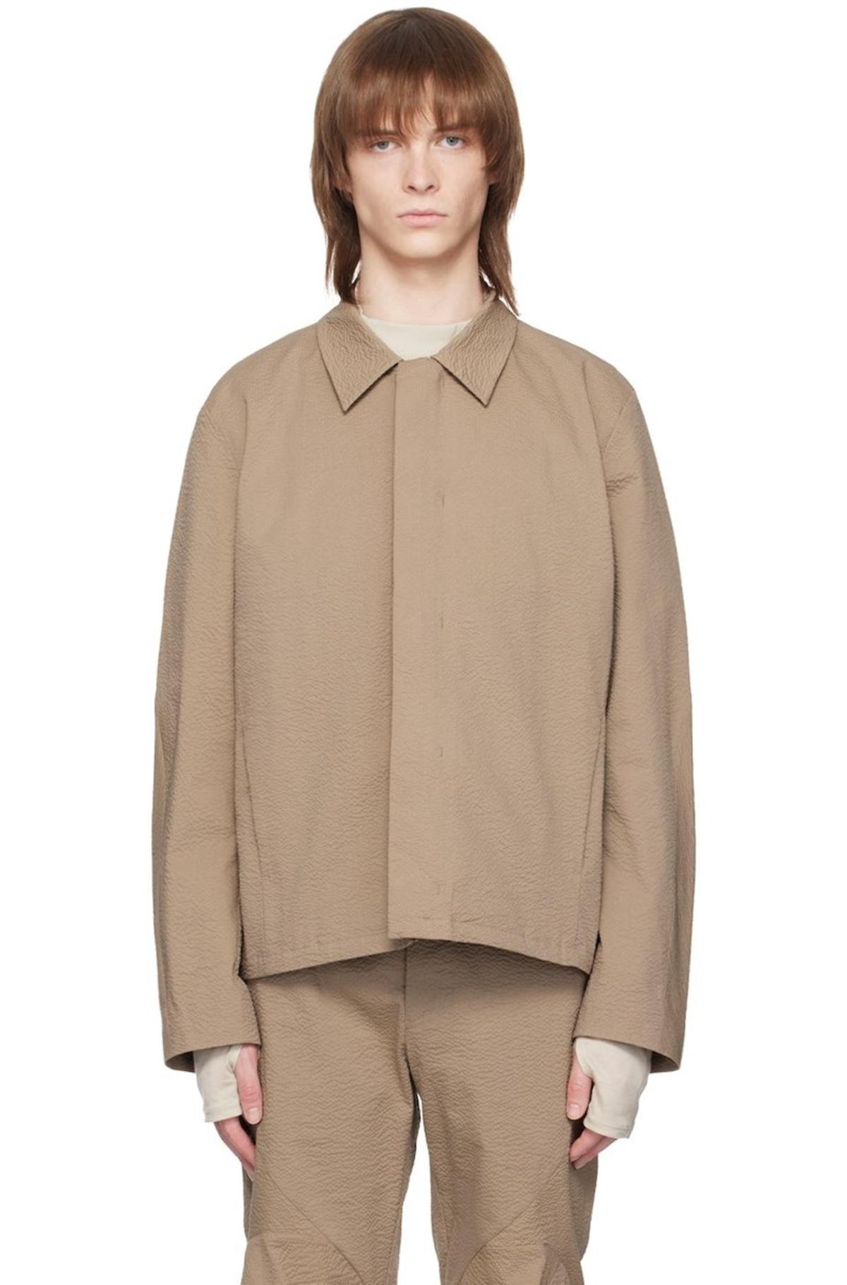 POST ARCHIVE FACTION (PAF) Zip Jacket - Taupe | Garmentory