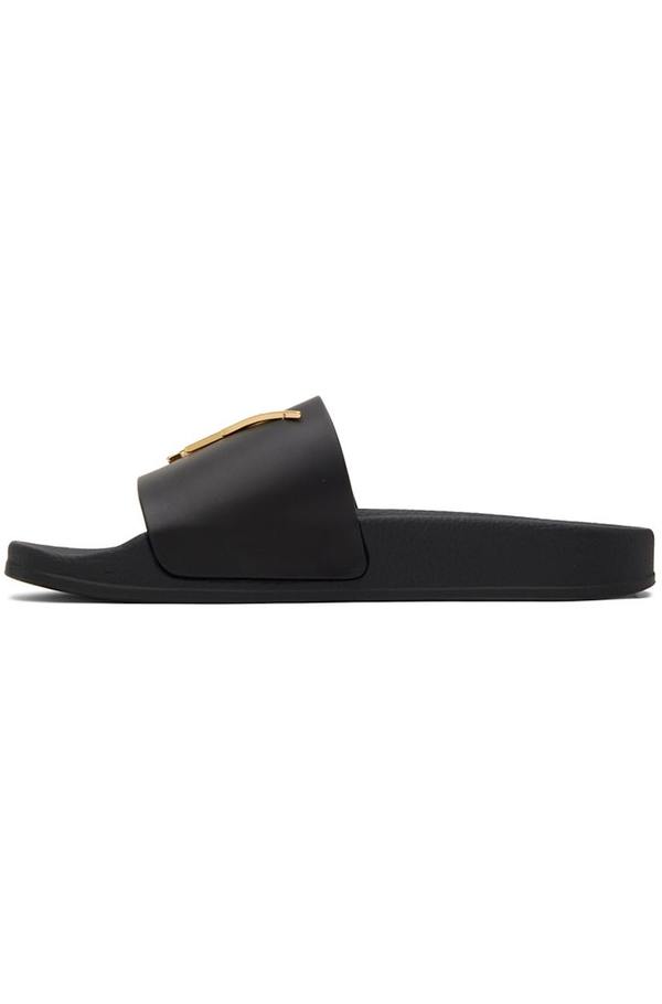 Giuseppe Zanotti Brett Slides - Black | Garmentory
