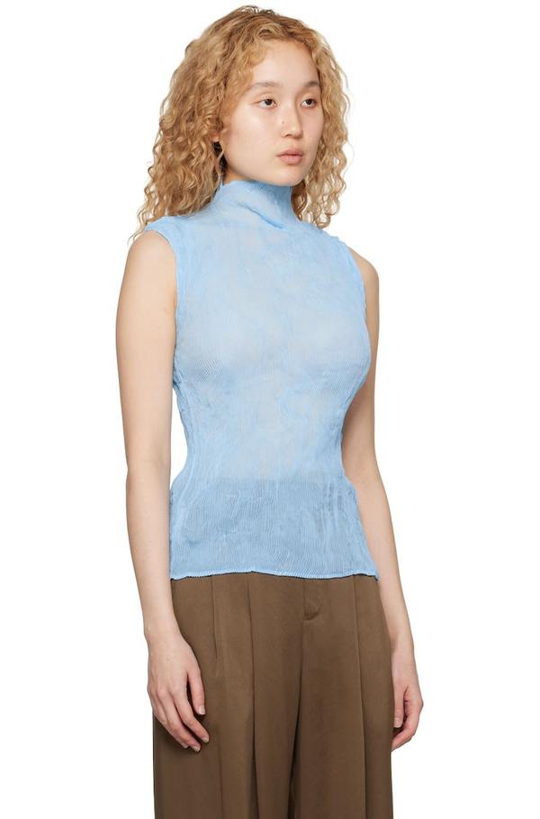 イッセイミヤケ トップス ２ issey miyake Issey Miyake Twist 2 Tank Top - Blue | Garmentory