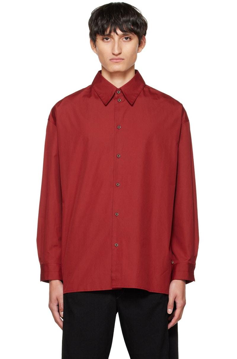 Lemaire Twisted Shirt - Red | Garmentory