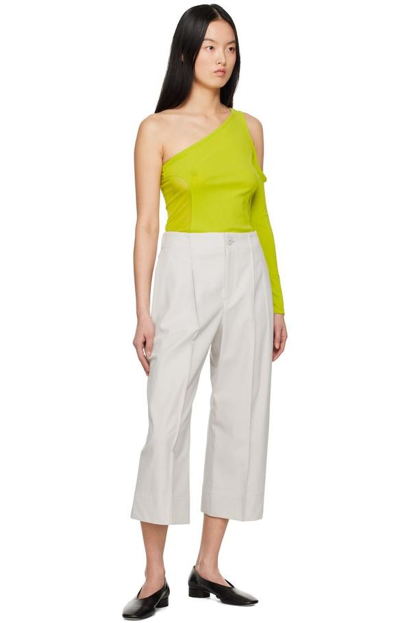 美品◇me ISSEY MIYAKE◇ゼブラ柄ボトルネック カットソー◇イエロー Issey Miyake Figure Mesh Long Sleeve T-Shirt - Yellow | Garmentory