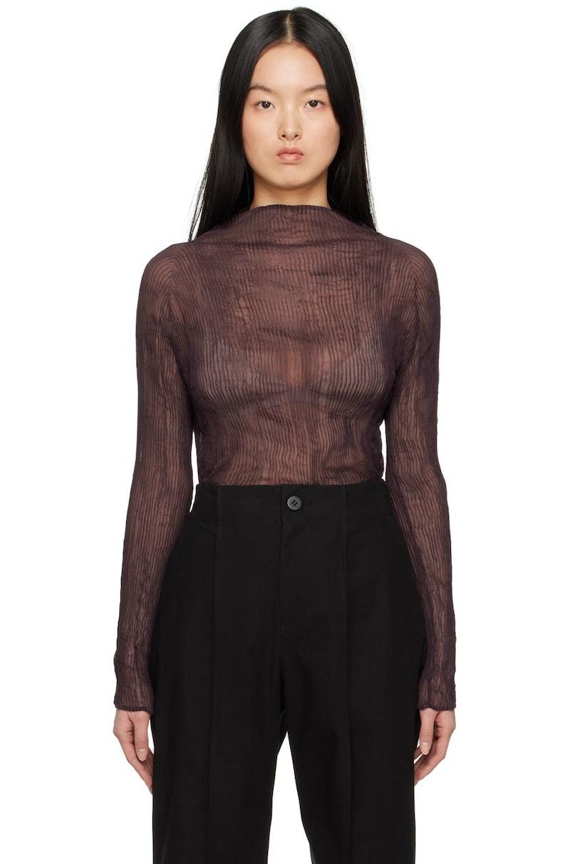 chiffon turtleneck