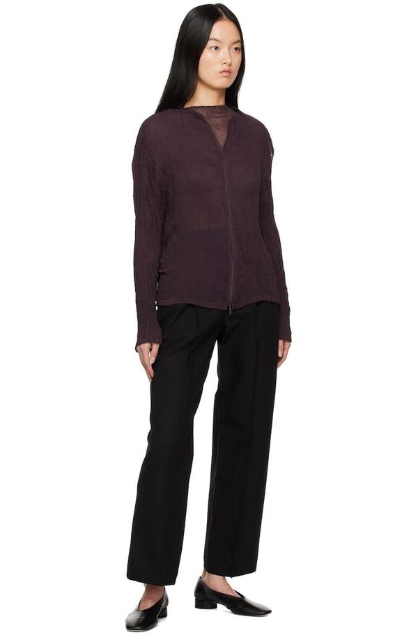 Issey Miyake Chiffon Twist 1 Turtleneck - Purple | Garmentory
