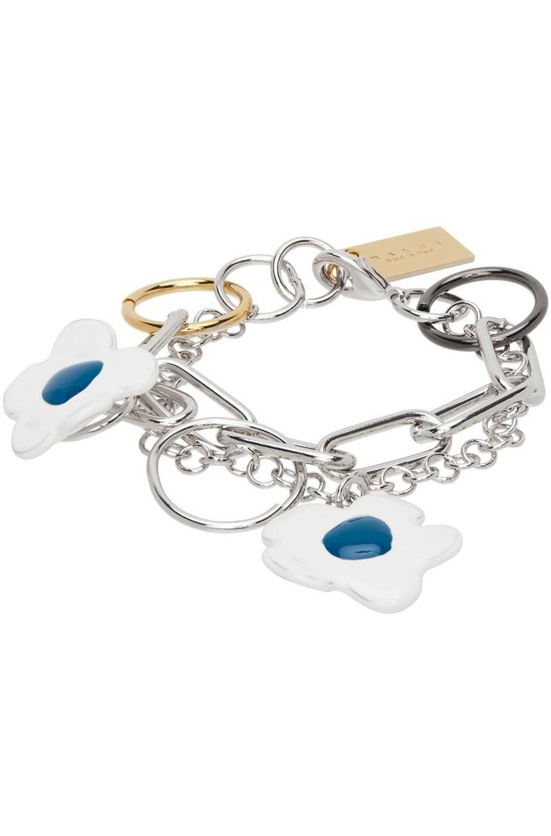 【MARNI】 BRACELETS Leather Logo Bracelet in Coal – SVRN