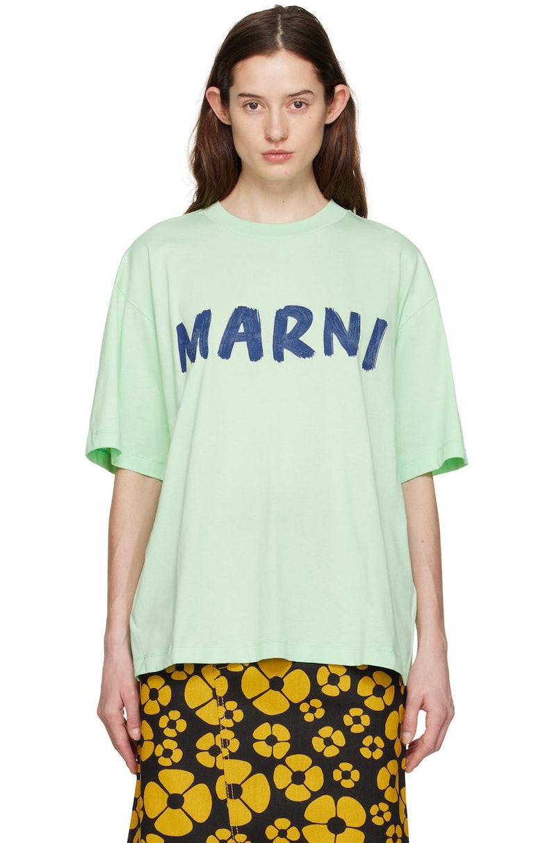 Marni-Green-Printed-T-Shirt-